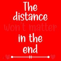 The Distance Won't Matter In The End Wedding Anniversary Cool Gift Santa Hat thumb 1