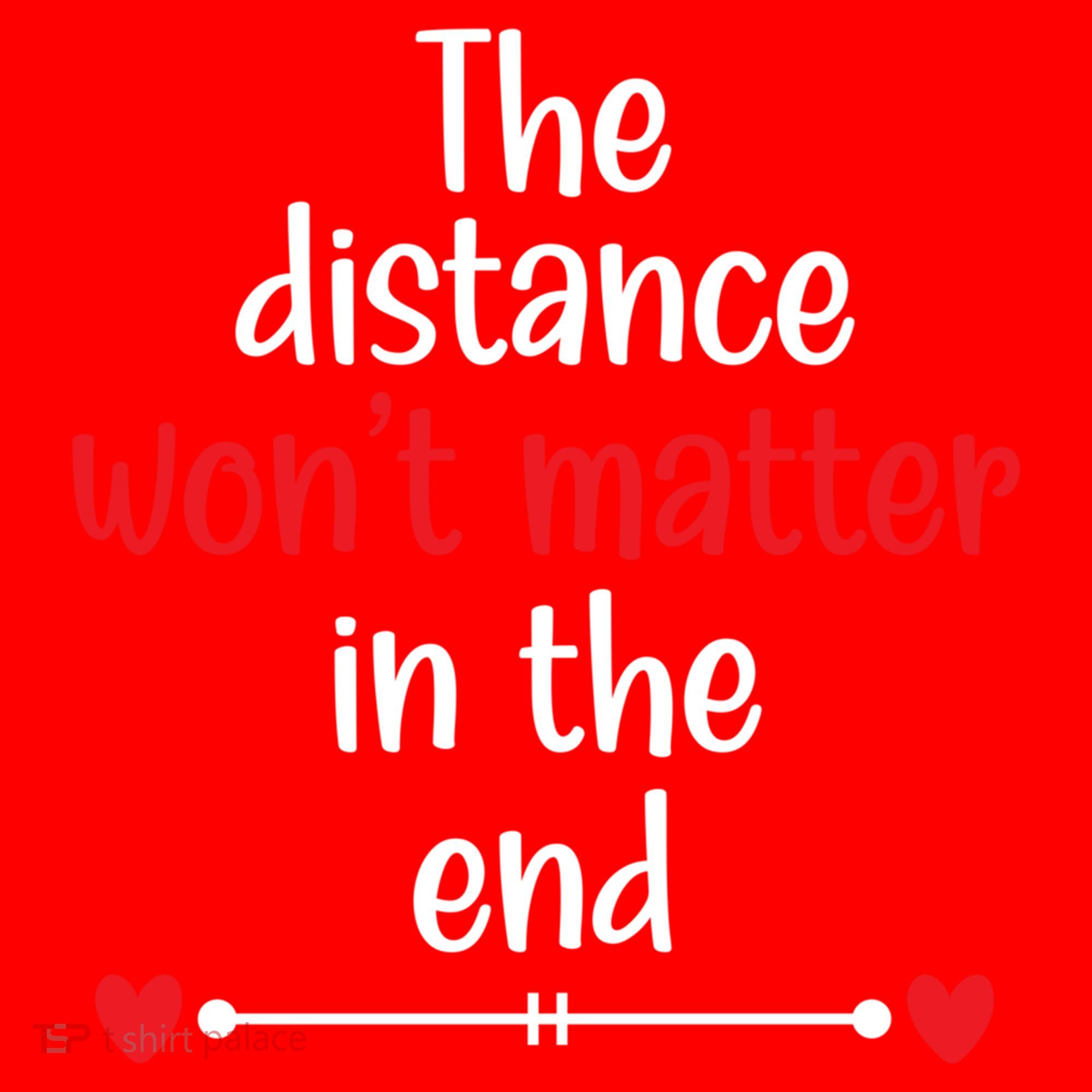 The Distance Won't Matter In The End Wedding Anniversary Cool Gift Santa Hat
