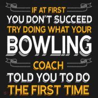 Try Doing What Your Bowling Coach Told You Motivational Gift USA-Made Doggie Bandana thumb 2