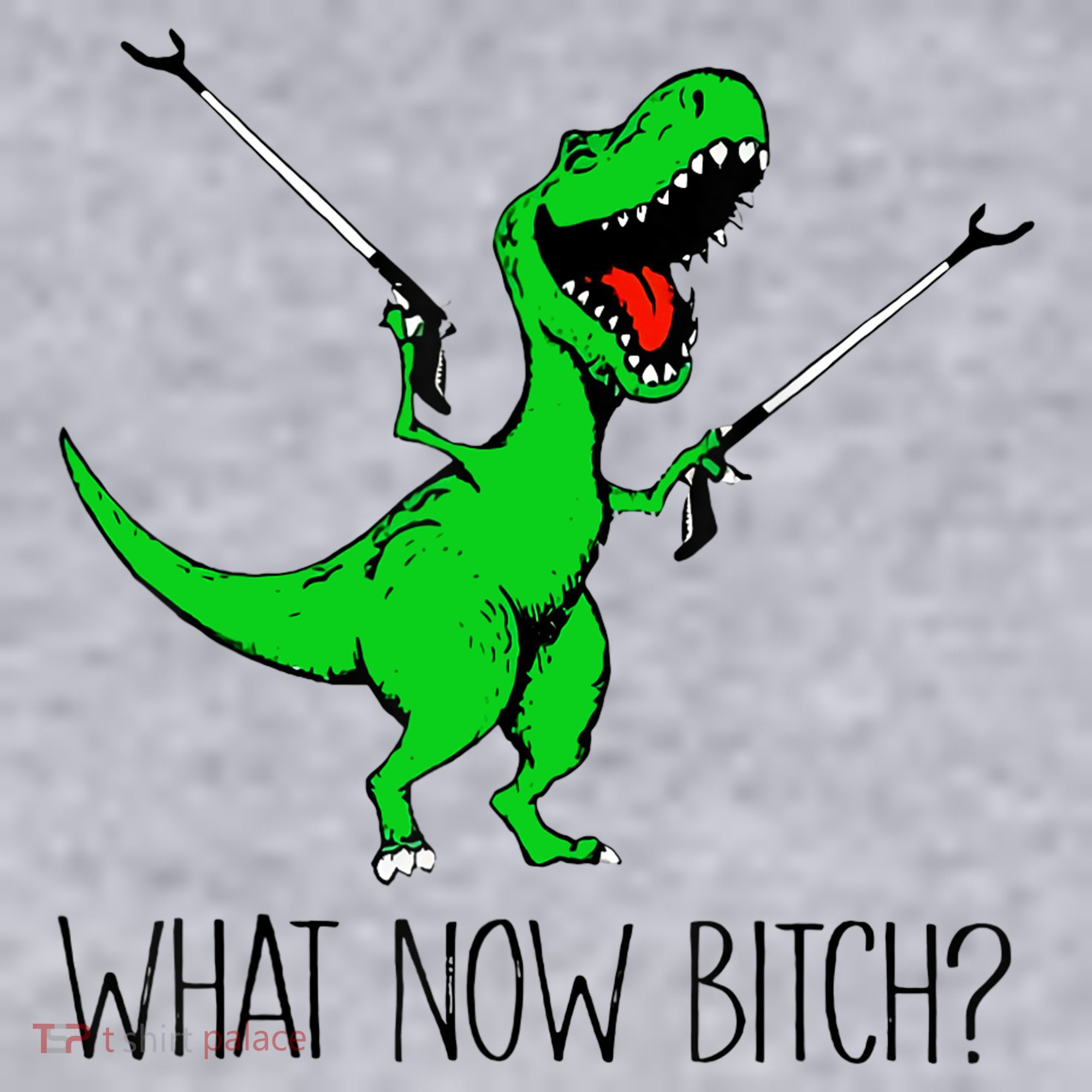 TRex Dinosaur What Now Bitch Funny Tyrannosaurus Rex TShirt Women's Sweatshirt