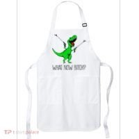 TRex Dinosaur What Now Bitch Funny Tyrannosaurus Rex TShirt Apron thumb 0