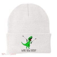 TRex Dinosaur What Now Bitch Funny Tyrannosaurus Rex TShirt Beanie thumb 0