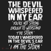 The Devil Whispered In My Ear Devil Quote Women's Sweatshirt thumb 2