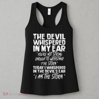 The Devil Whispered In My Ear Devil Quote Women's Tank Top thumb 3