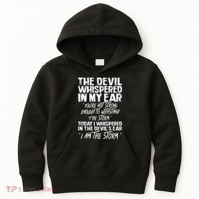 The Devil Whispered In My Ear Devil Quote Kids Hoodie