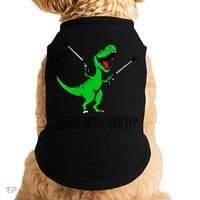 Tgiftrex Dinosaur What Now Bitch Funny Tyrannosaurus Rex Gift Doggie Tank thumb 0