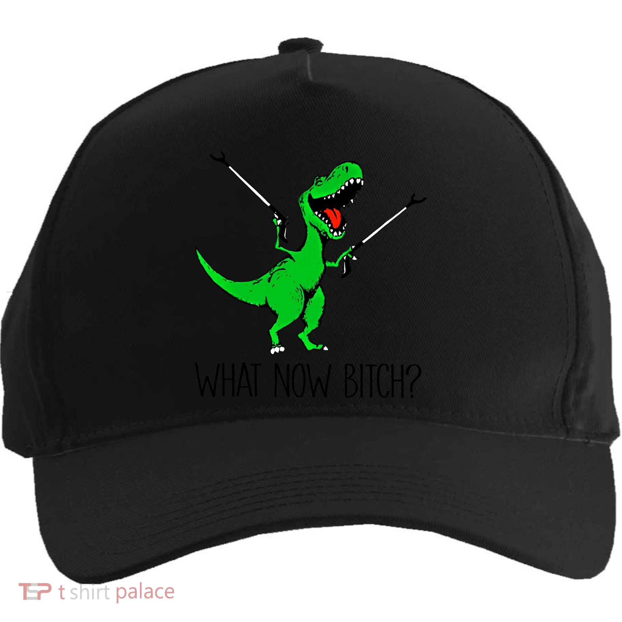 Tgiftrex Dinosaur What Now Bitch Funny Tyrannosaurus Rex Gift Five-Panel Snapback Cap