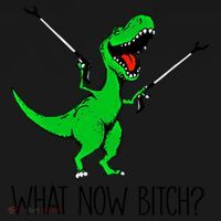 Tgiftrex Dinosaur What Now Bitch Funny Tyrannosaurus Rex Gift Pajama Set thumb 2