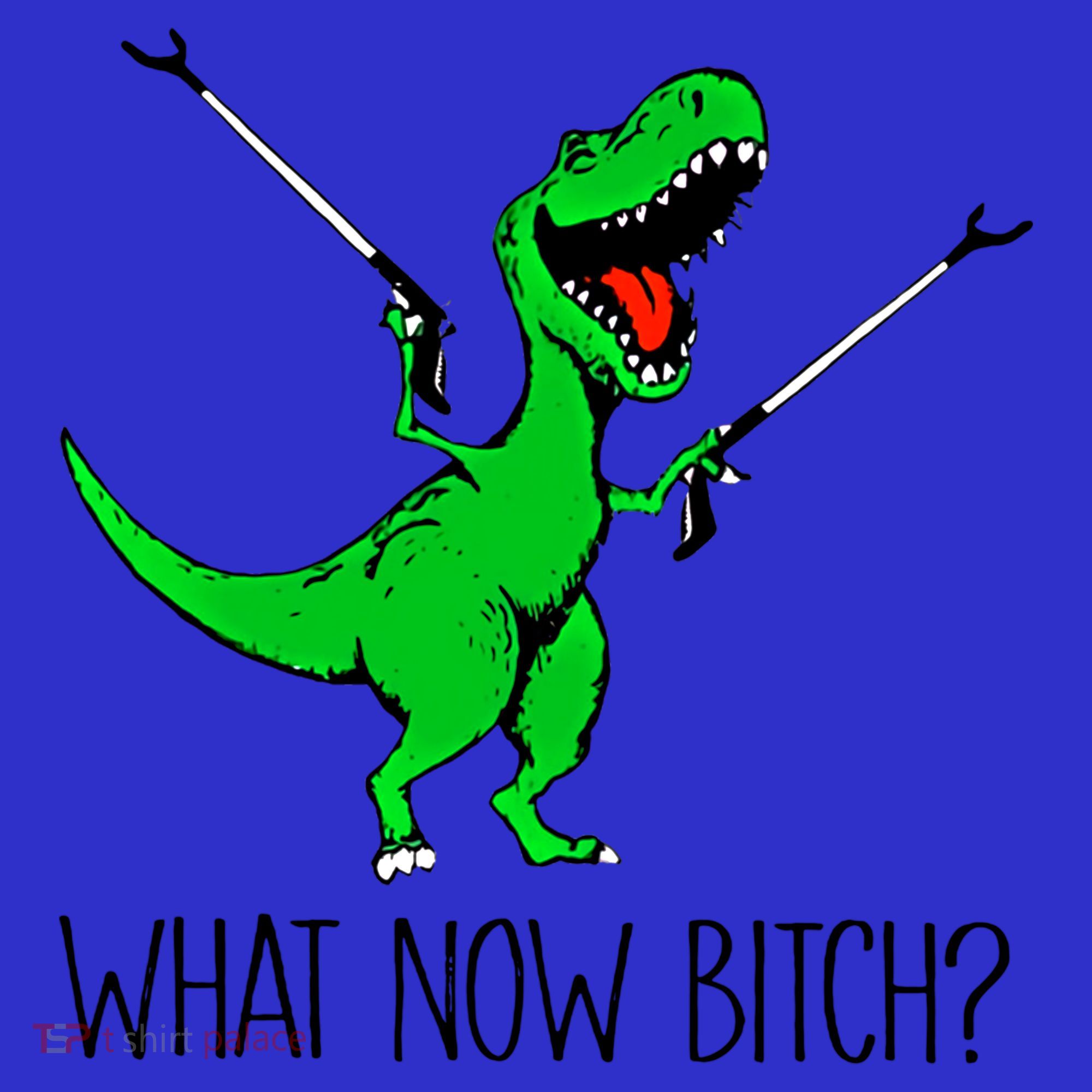 Tgiftrex Dinosaur What Now Bitch Funny Tyrannosaurus Rex Gift Mousepad