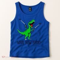 Tgiftrex Dinosaur What Now Bitch Funny Tyrannosaurus Rex Gift Tank Top thumb 2