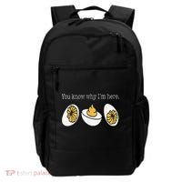 Thanksgiving Dinner You Know Why Im Here Deviled Egg Backpack thumb 0