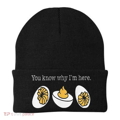 Thanksgiving Dinner You Know Why Im Here Deviled Egg Beanie