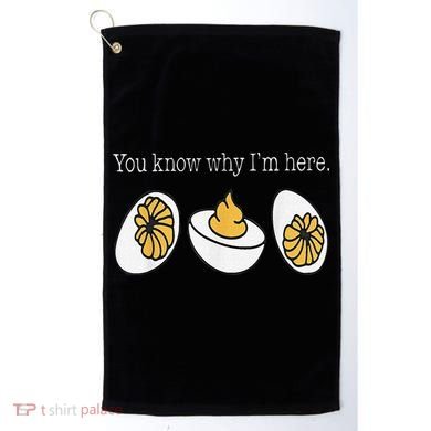 Thanksgiving Dinner You Know Why Im Here Deviled Egg Golf Towel