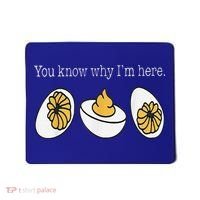 Thanksgiving Dinner You Know Why Im Here Deviled Egg Mousepad thumb 0