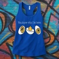Thanksgiving Dinner You Know Why Im Here Deviled Egg Women's Tank Top thumb 3