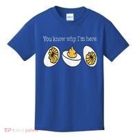 Thanksgiving Dinner You Know Why Im Here Deviled Egg Kids T-Shirt thumb 0