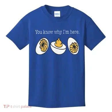 Thanksgiving Dinner You Know Why Im Here Deviled Egg Kids T-Shirt