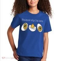 Thanksgiving Dinner You Know Why Im Here Deviled Egg Kids T-Shirt thumb 2