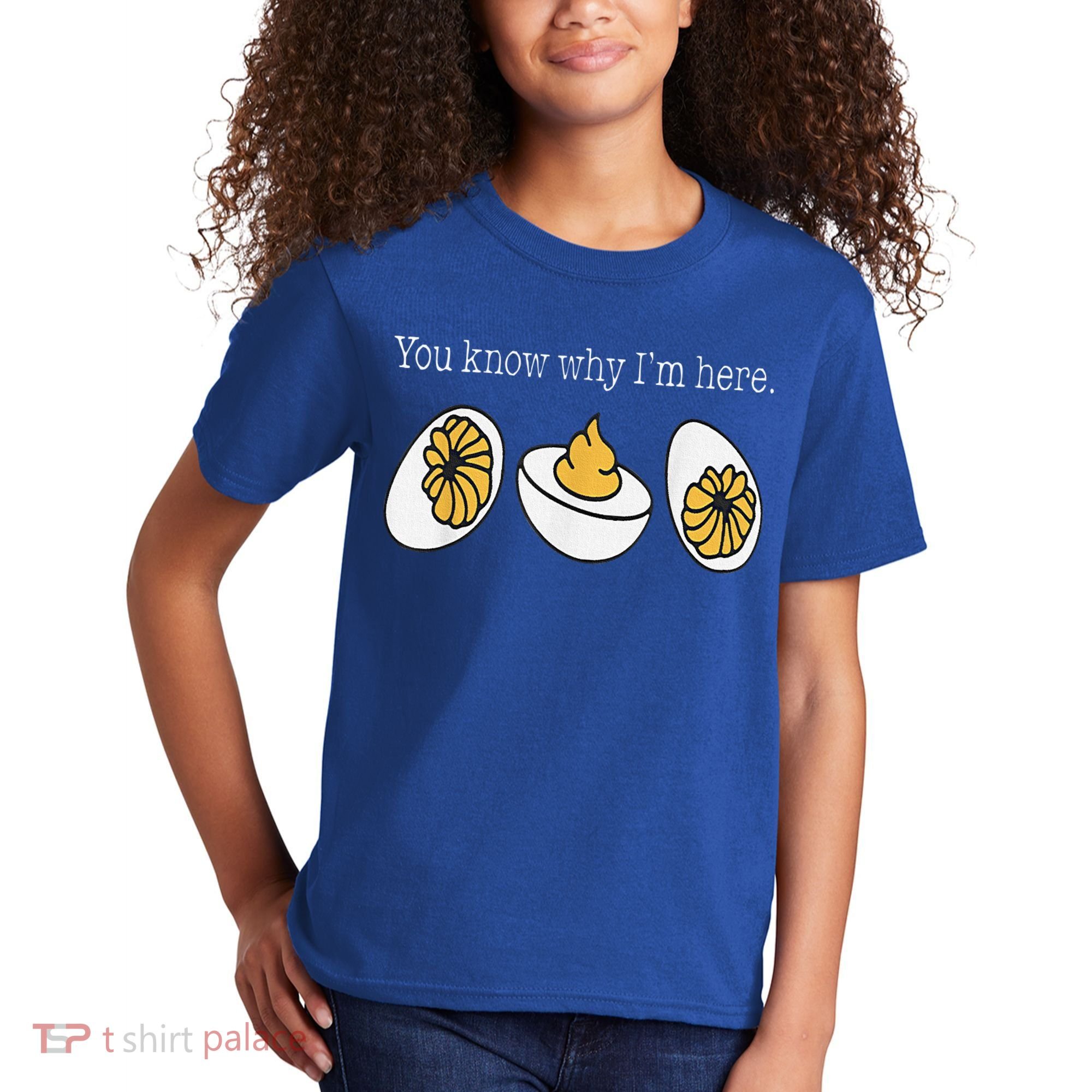 Thanksgiving Dinner You Know Why Im Here Deviled Egg Kids T-Shirt