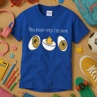 Thanksgiving Dinner You Know Why Im Here Deviled Egg Kids T-Shirt thumb 3