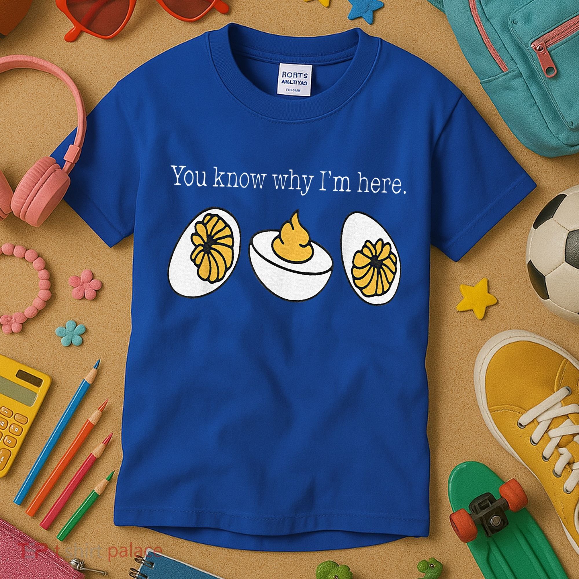 Thanksgiving Dinner You Know Why Im Here Deviled Egg Kids T-Shirt
