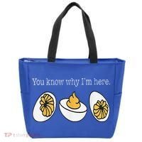 Thanksgiving Dinner You Know Why Im Here Deviled Egg Tote Bag thumb 0