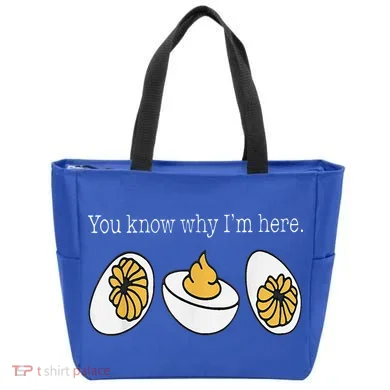 Thanksgiving Dinner You Know Why Im Here Deviled Egg Tote Bag