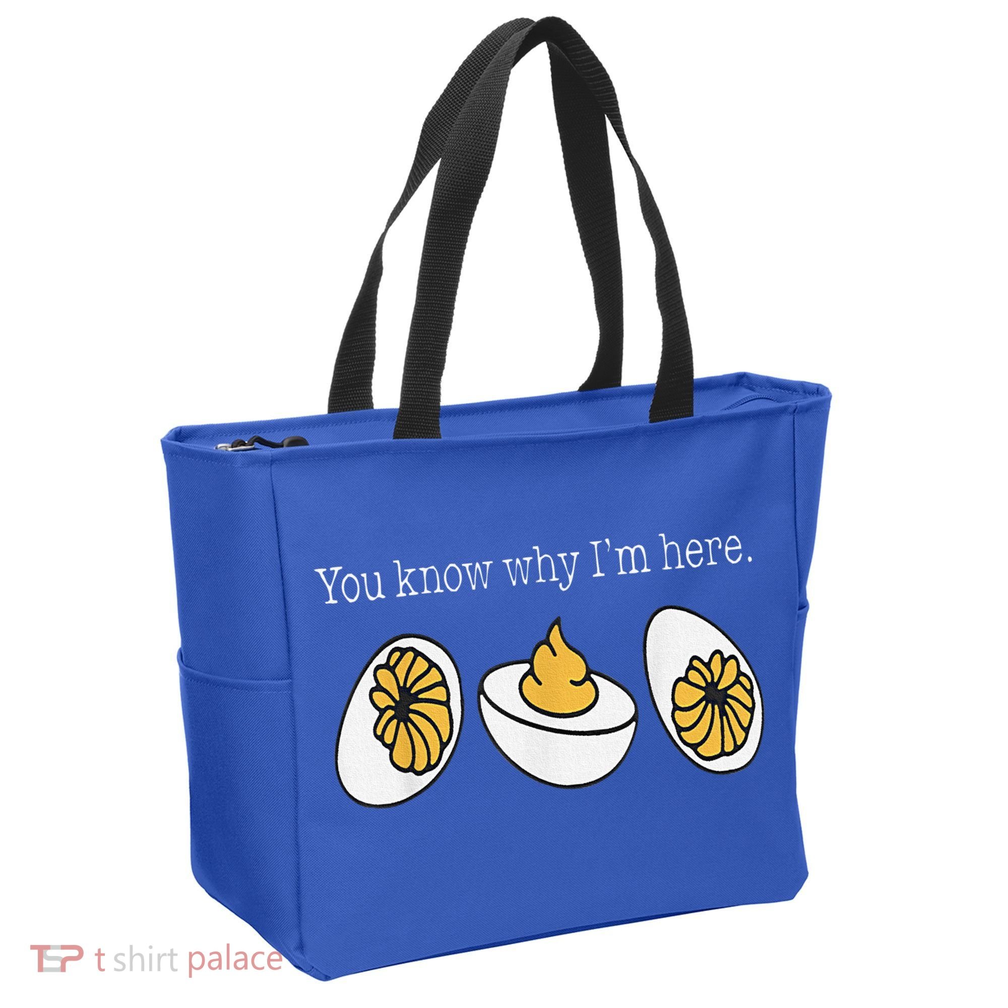 Thanksgiving Dinner You Know Why Im Here Deviled Egg Tote Bag