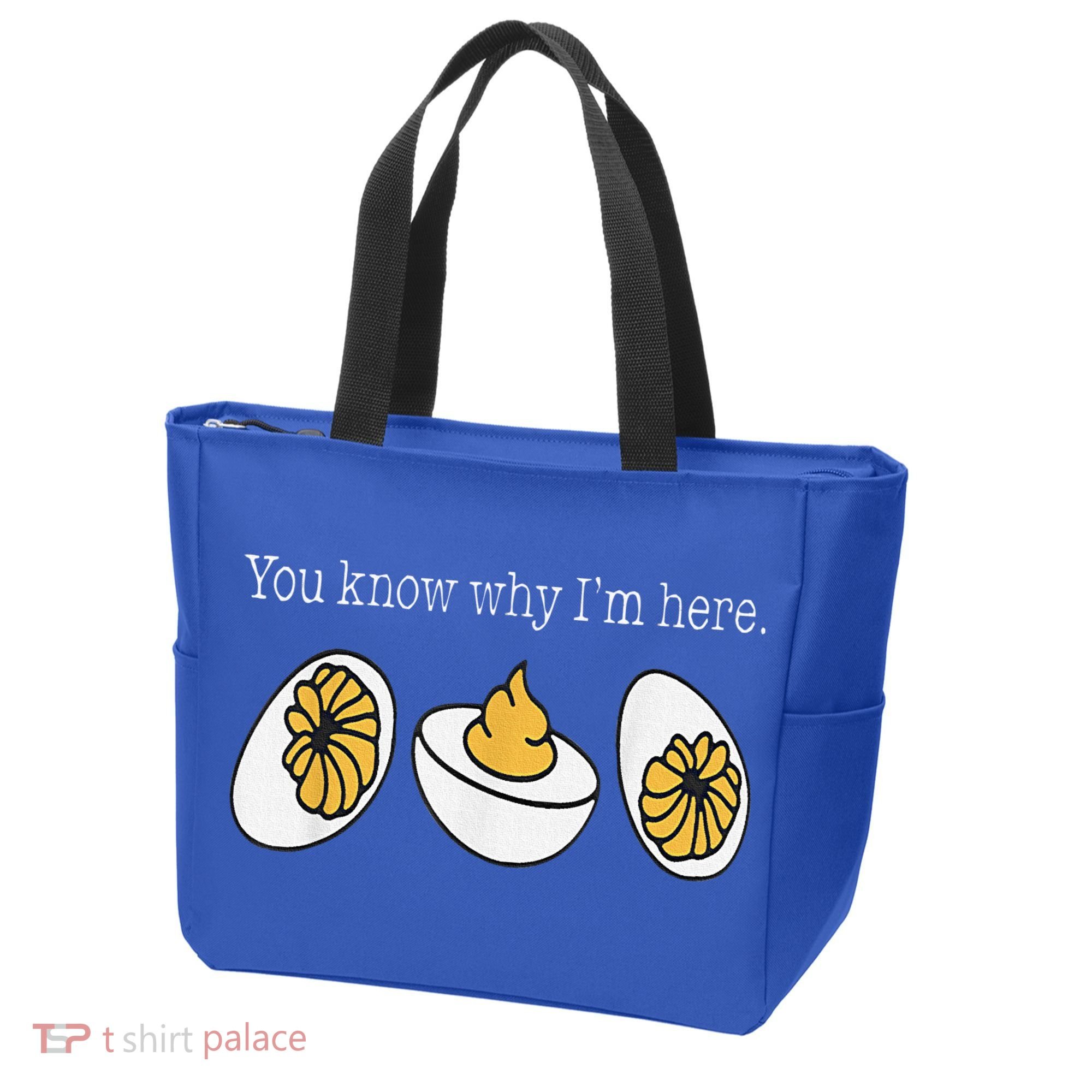 Thanksgiving Dinner You Know Why Im Here Deviled Egg Tote Bag