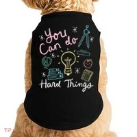 Testing Day You Can Do Hard Things Teacher State Testing Doggie Tank thumb 0