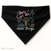 Testing Day You Can Do Hard Things Teacher State Testing USA-Made Doggie Bandana thumb 0