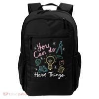 Testing Day You Can Do Hard Things Teacher State Testing Backpack thumb 0
