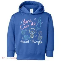 Testing Day You Can Do Hard Things Teacher State Testing Toddler Hoodie thumb 0