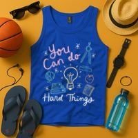 Testing Day You Can Do Hard Things Teacher State Testing Tank Top thumb 4