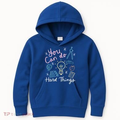 Testing Day You Can Do Hard Things Teacher State Testing Kids Hoodie