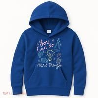 Testing Day You Can Do Hard Things Teacher State Testing Kids Hoodie thumb 0