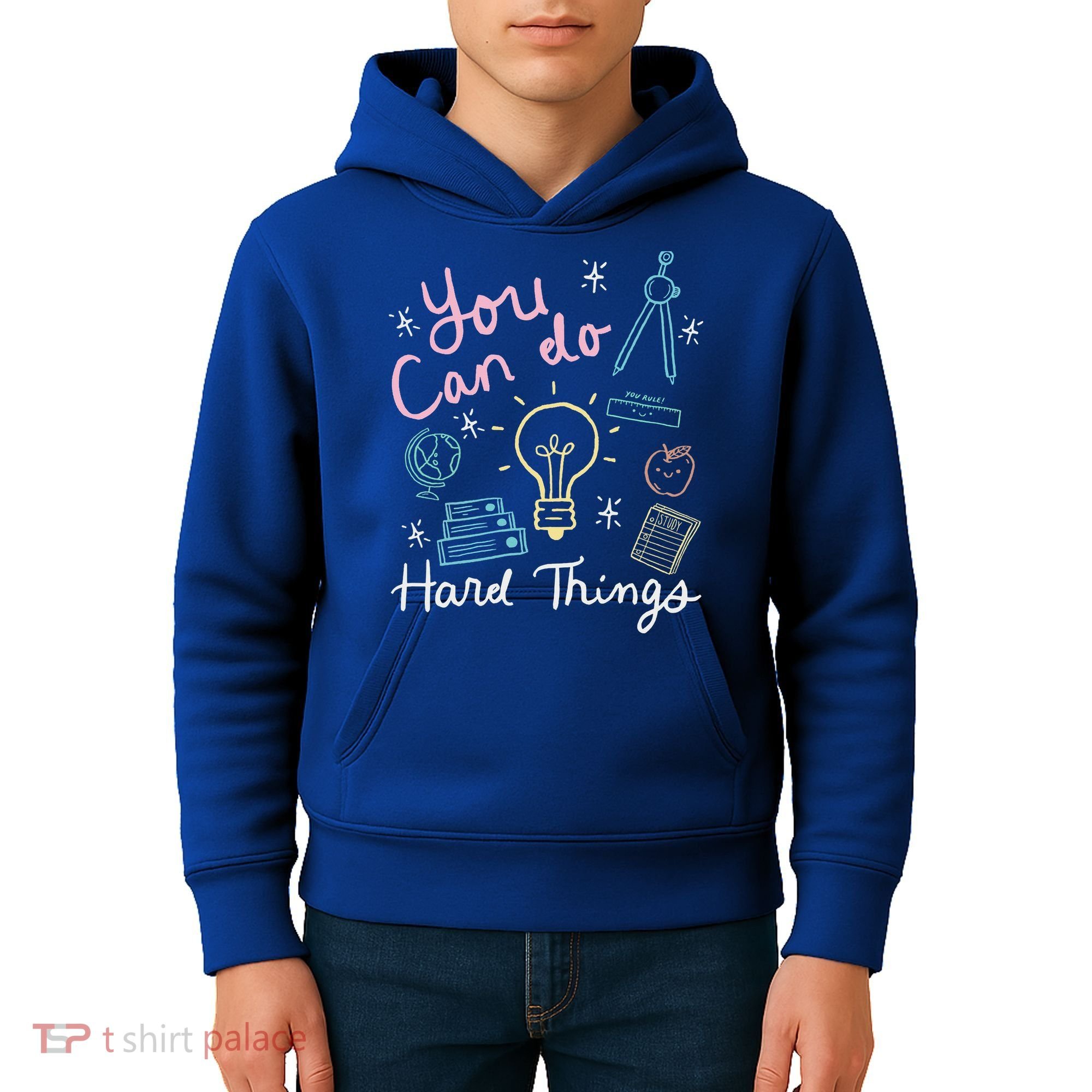 Testing Day You Can Do Hard Things Teacher State Testing Kids Hoodie