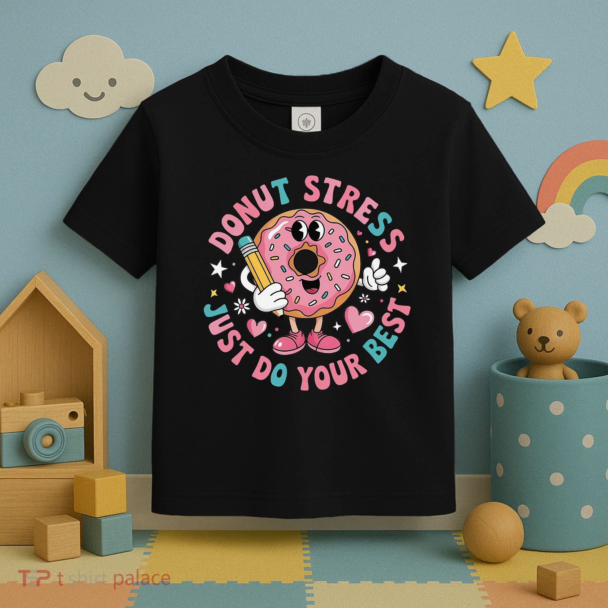 Test Day You Got This Testing Donut Stress Just Do Your Toddler T-Shirt