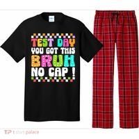 Test Day You Got This Bruh No Cap Funny Testing Day Teacher  Pajama Set thumb 0
