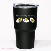 Thanksgiving Dinner You Know Why IM Here Deviled Egg Tumbler thumb 0