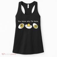 Thanksgiving Dinner You Know Why IM Here Deviled Egg Women's Tank Top thumb 0