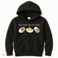 Thanksgiving Dinner You Know Why IM Here Deviled Egg Kids Hoodie thumb 0