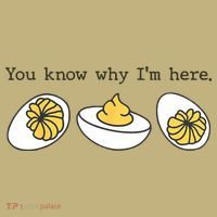 Thanksgiving Dinner You Know Why IM Here Deviled Egg Button thumb 1