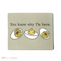Thanksgiving Dinner You Know Why IM Here Deviled Egg Mousepad thumb 0