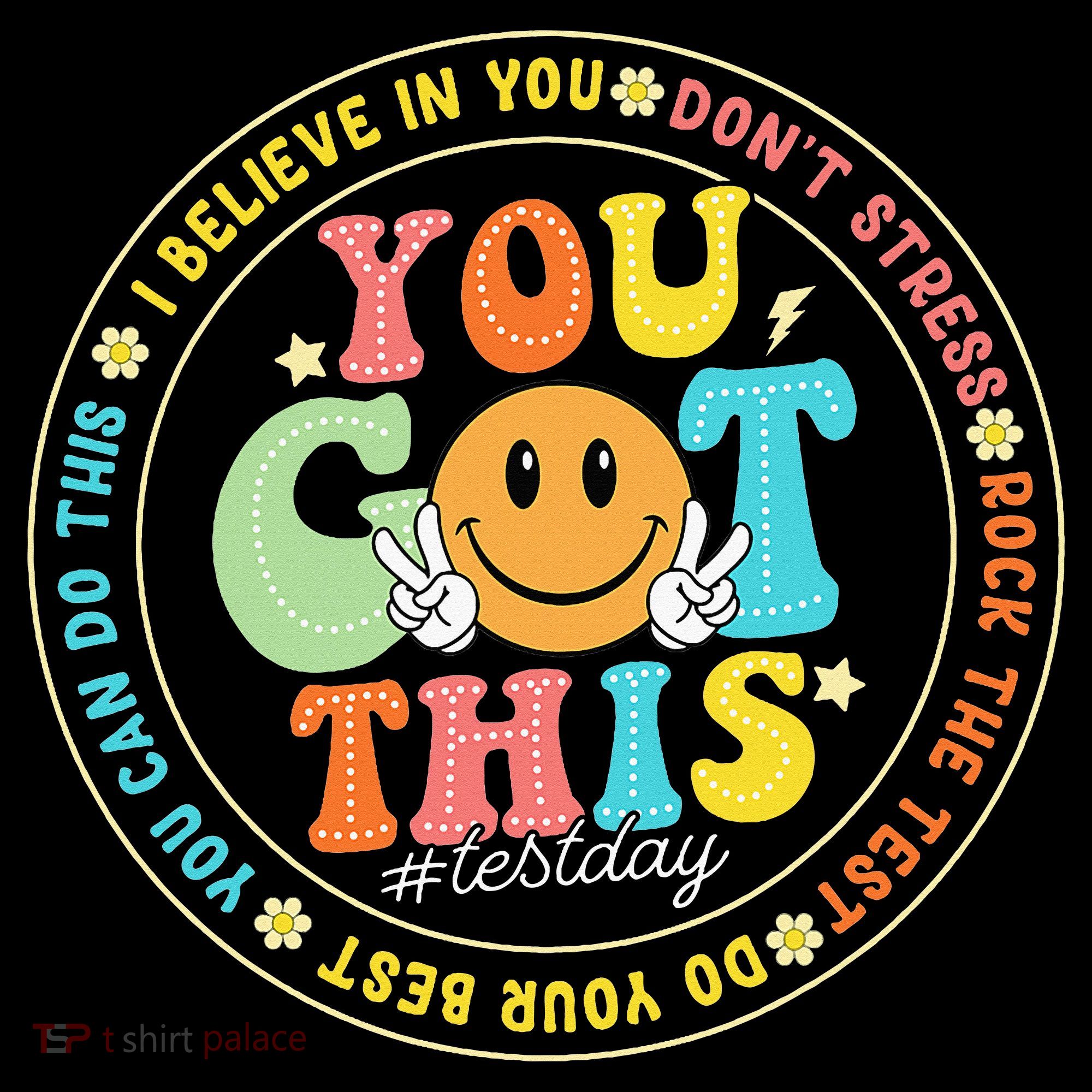 Test Day You Got This Rock The Test Teacher Testing Day Button
