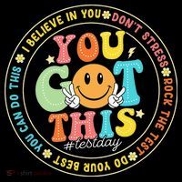 Test Day You Got This Rock The Test Teacher Testing Day Mousepad thumb 1