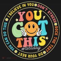 Test Day You Got This Rock The Test Teacher Testing Day Women's Tank Top thumb 5