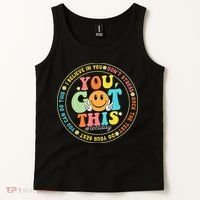 Test Day You Got This Rock The Test Teacher Testing Day Tank Top thumb 2