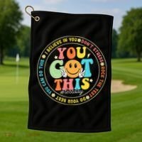 Test Day You Got This Rock The Test Teacher Testing Day Golf Towel thumb 1