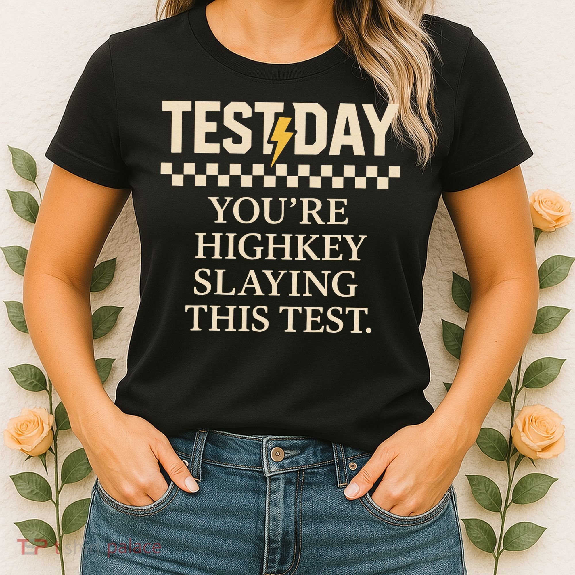 Test Day Youre Highkey Slaying This Test Teacher Women's T-Shirt